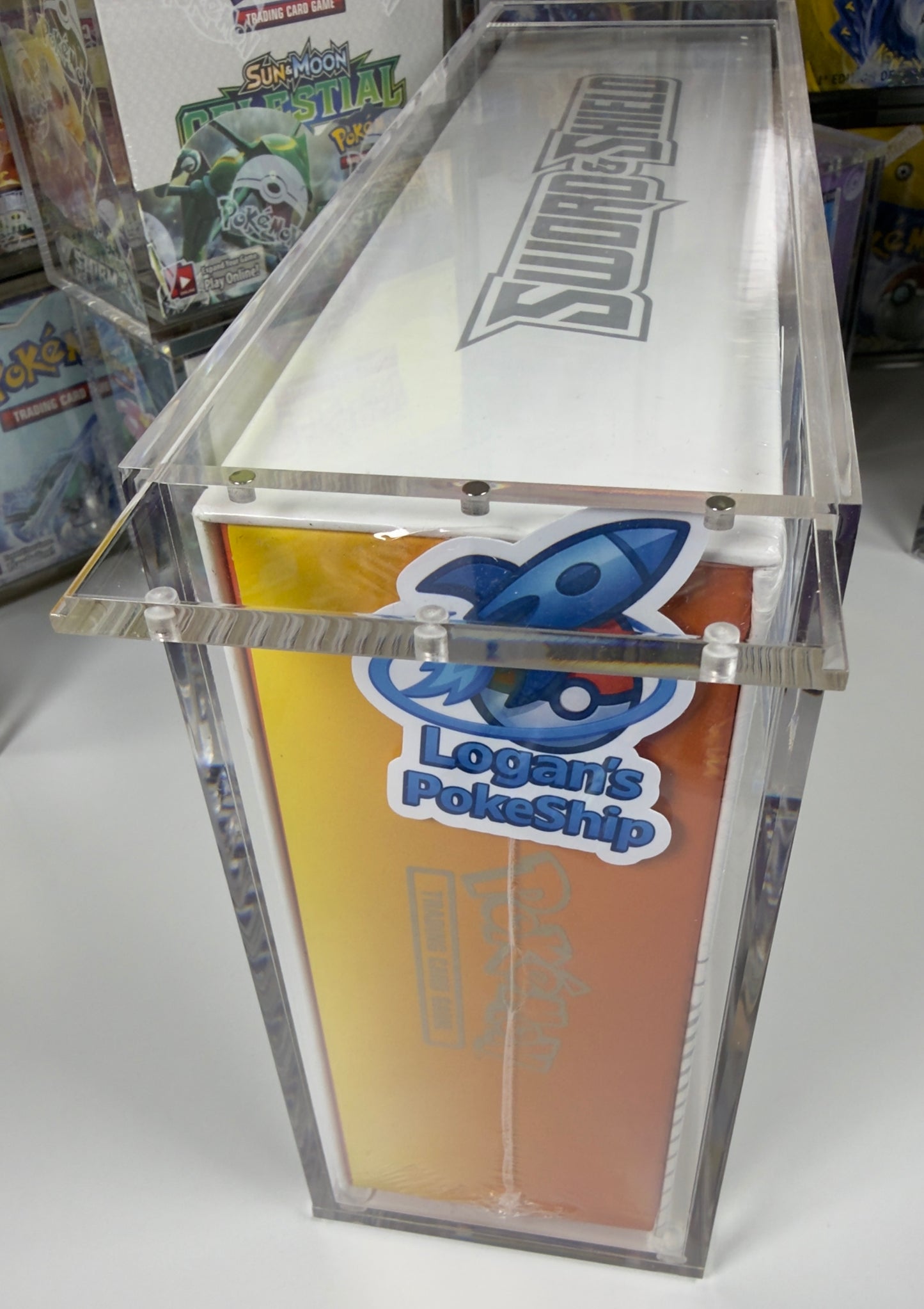 Acrylic Case Display Magnetic Pokemon Charizard Ultra Premium Collection UPC