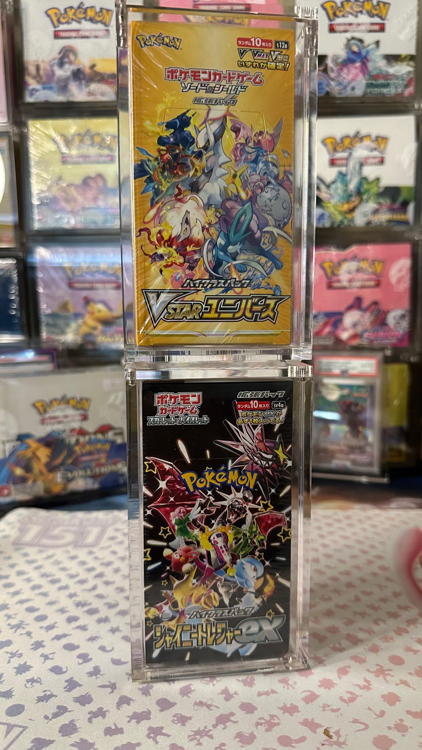 Pokemon TCG Japanese VSTAR Universe Booster Box acrylic case