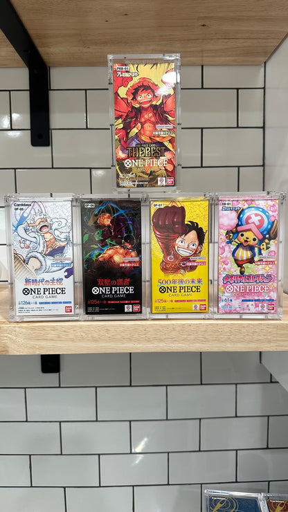 Japanese One piece booster box acrylic case LOGANS POKESHIP Japanese One piece booster box acrylic case LOGANS POKESHIP