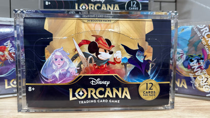 Acrylic Display Case for Disney Lorcana The First Chapter Booster Box LOGANS POKESHIP Acrylic Display Case for Disney Lorcana The First Chapter Booster Box LOGANS POKESHIP