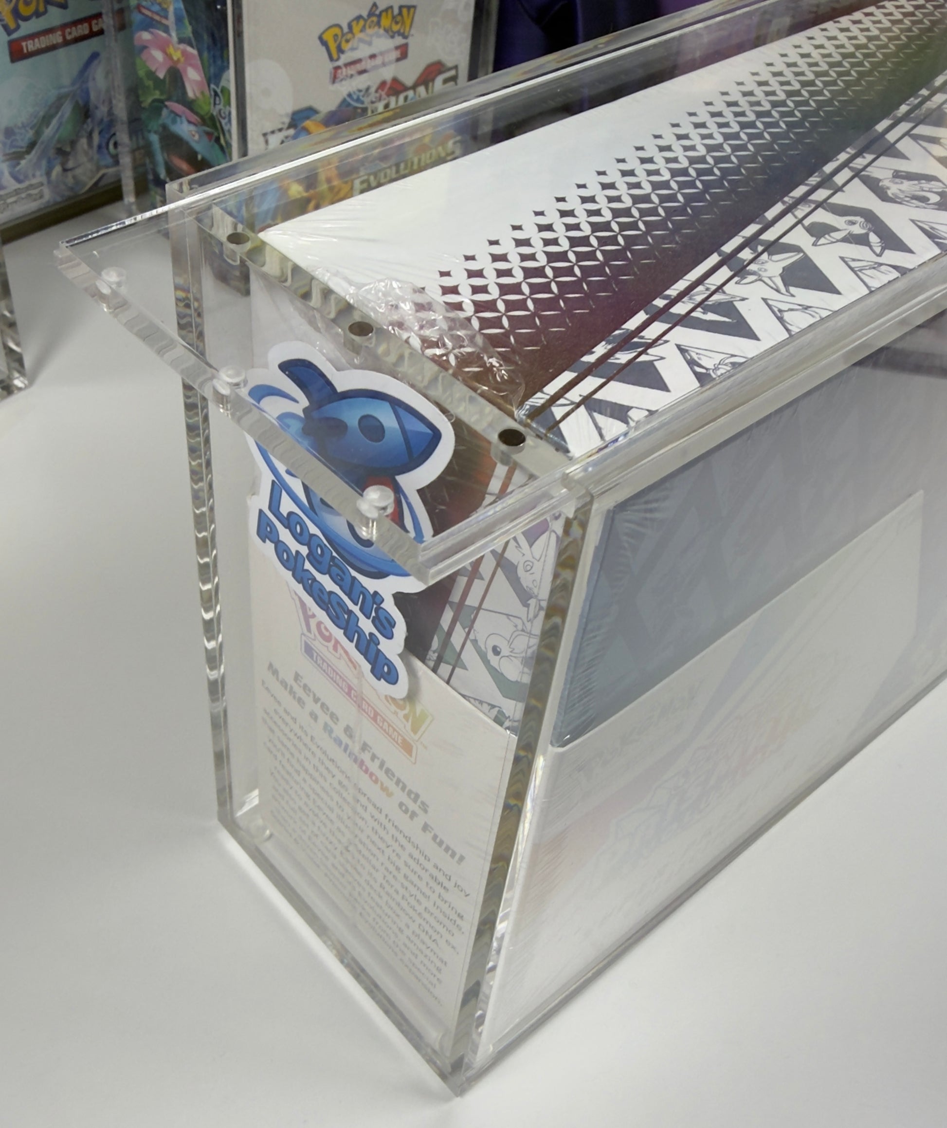 Acrylic Display Case Pokemon Prismatic Evolutions SPC Super Premium Co – LOGANS POKESHIP