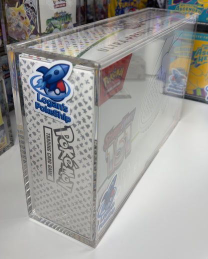 Acrylic Display Case for Pokemon 151 Ultra Premium/ Mega Charizard Collection Box UPC UV PROTECT