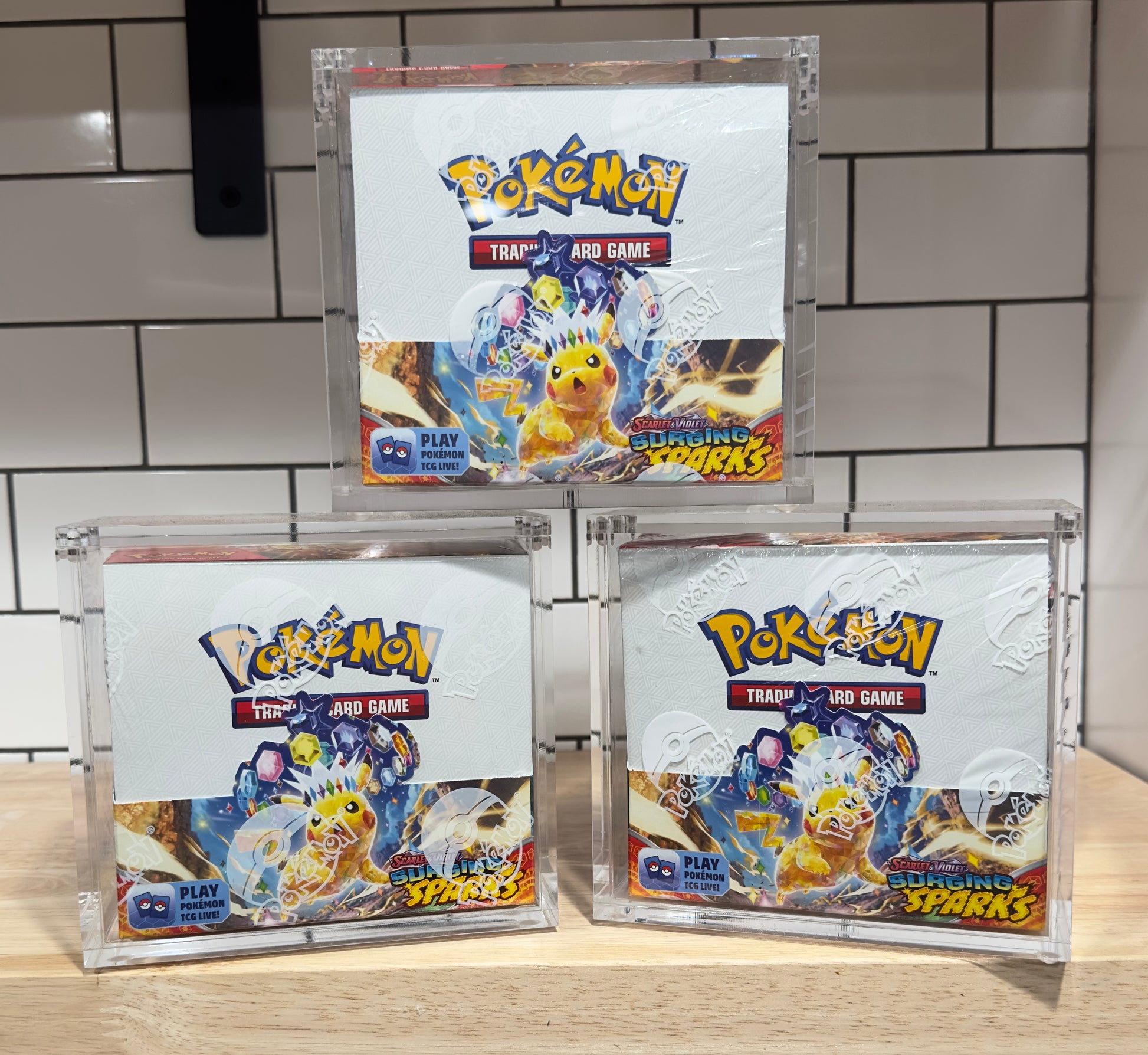 Pokemon Booster Box Acrylic Protective Case! Durable And Magnetically Sealed! Pokemon Booster Box Acrylic Protective Case! Durable And Magnetically Sealed!