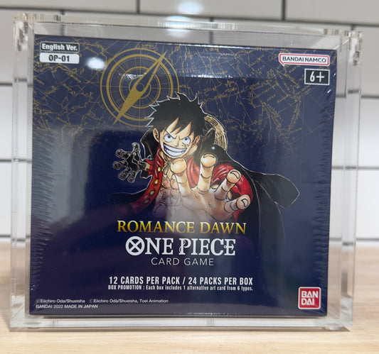 One Piece  Romance Dawn OP-01 Booster Box Wave 1 Sealed BLUE BOTTOM PRISTINE!!!!