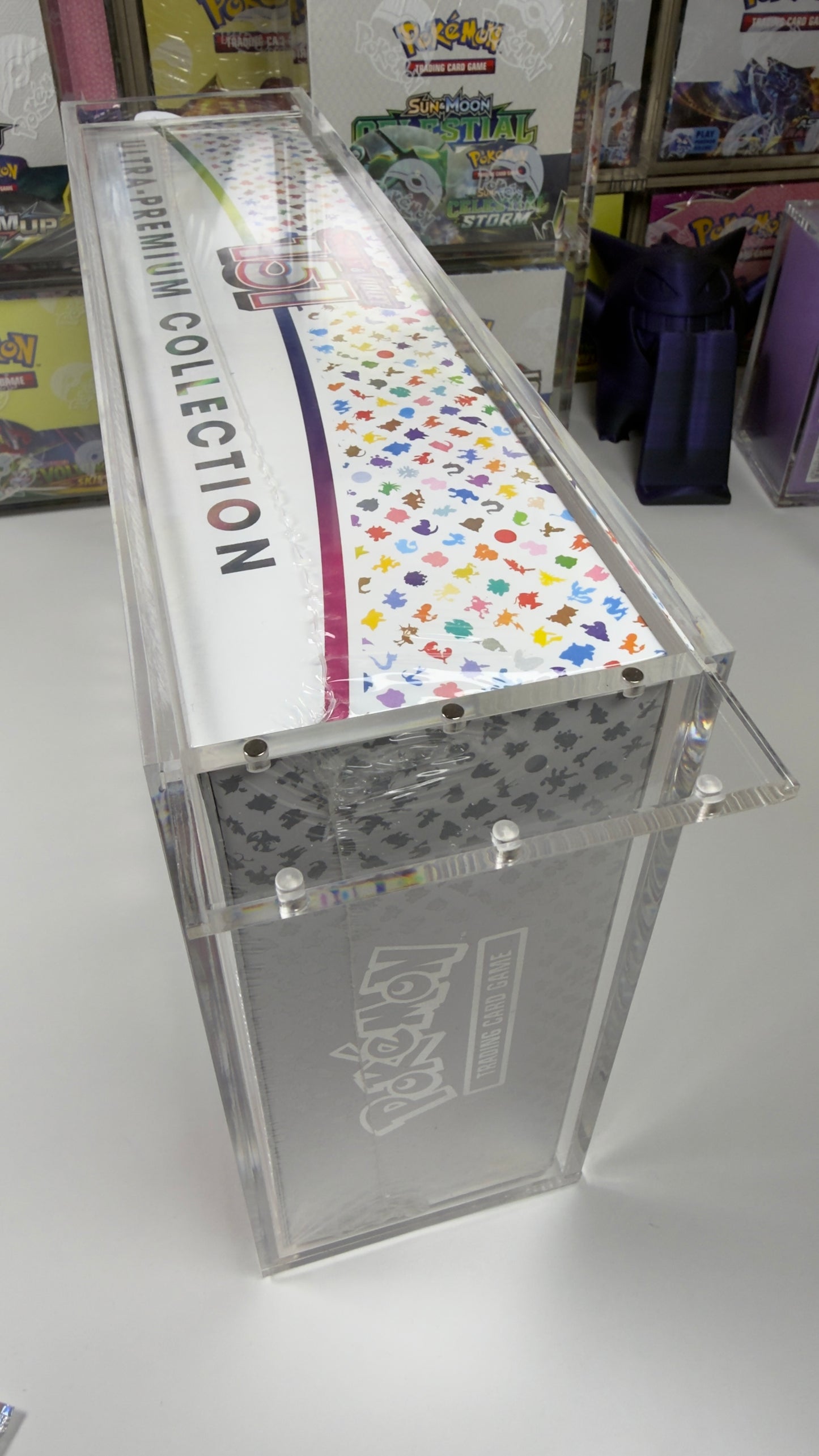 Acrylic Display Case for Pokemon 151 Ultra Premium Collection Box UPC UV PROTECT