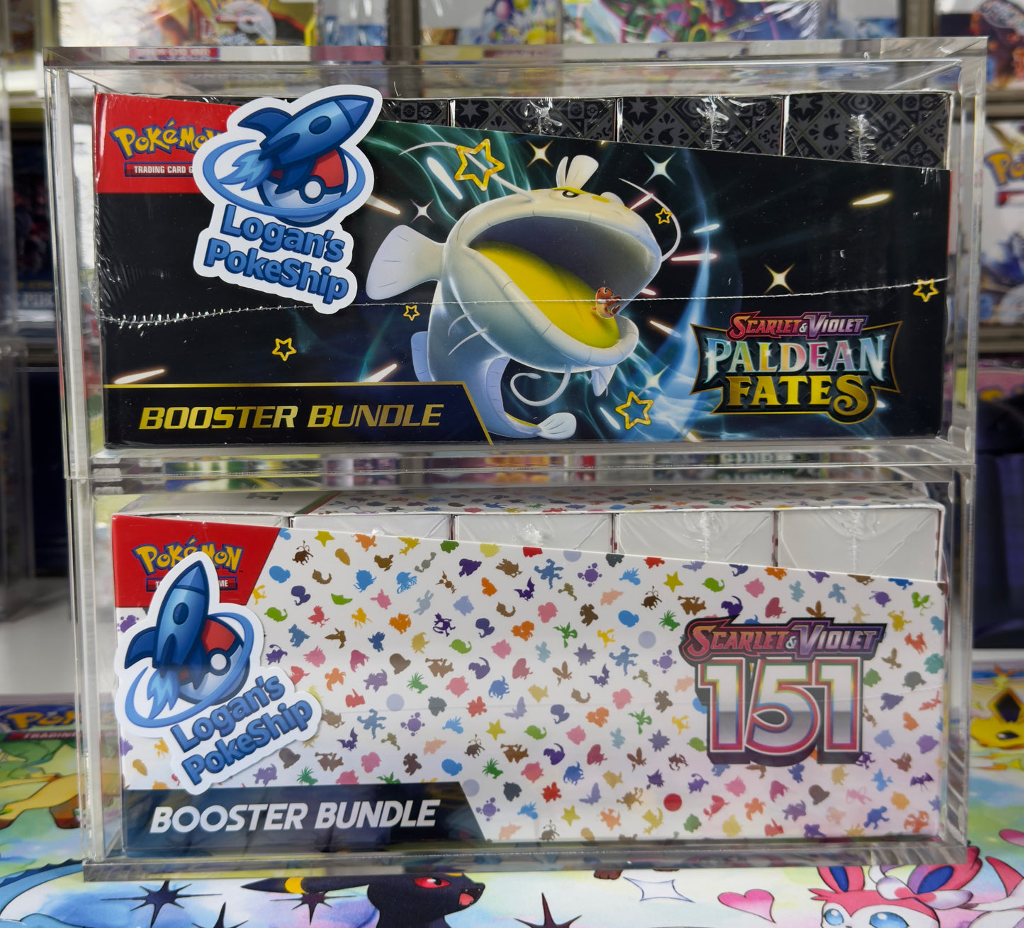Pokemon Magnetic Booster Bundle Acrylic Case! Pokémon Card Protective Display!
