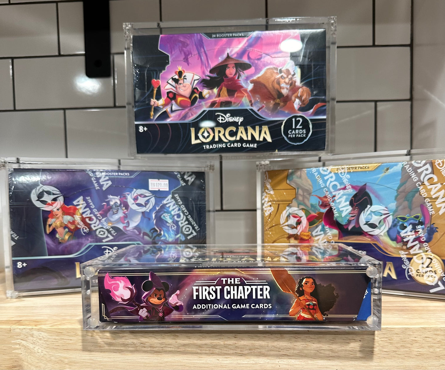 Acrylic Display Case for Disney Lorcana The First Chapter Booster Box LOGANS POKESHIP Acrylic Display Case for Disney Lorcana The First Chapter Booster Box LOGANS POKESHIP