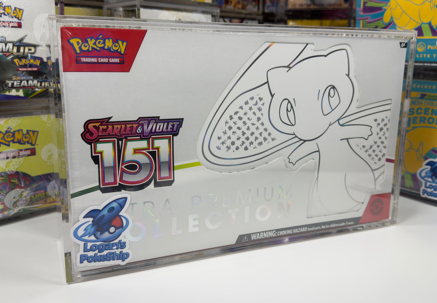 Acrylic Display Case for Pokemon 151 Ultra Premium Collection Box UPC UV PROTECT