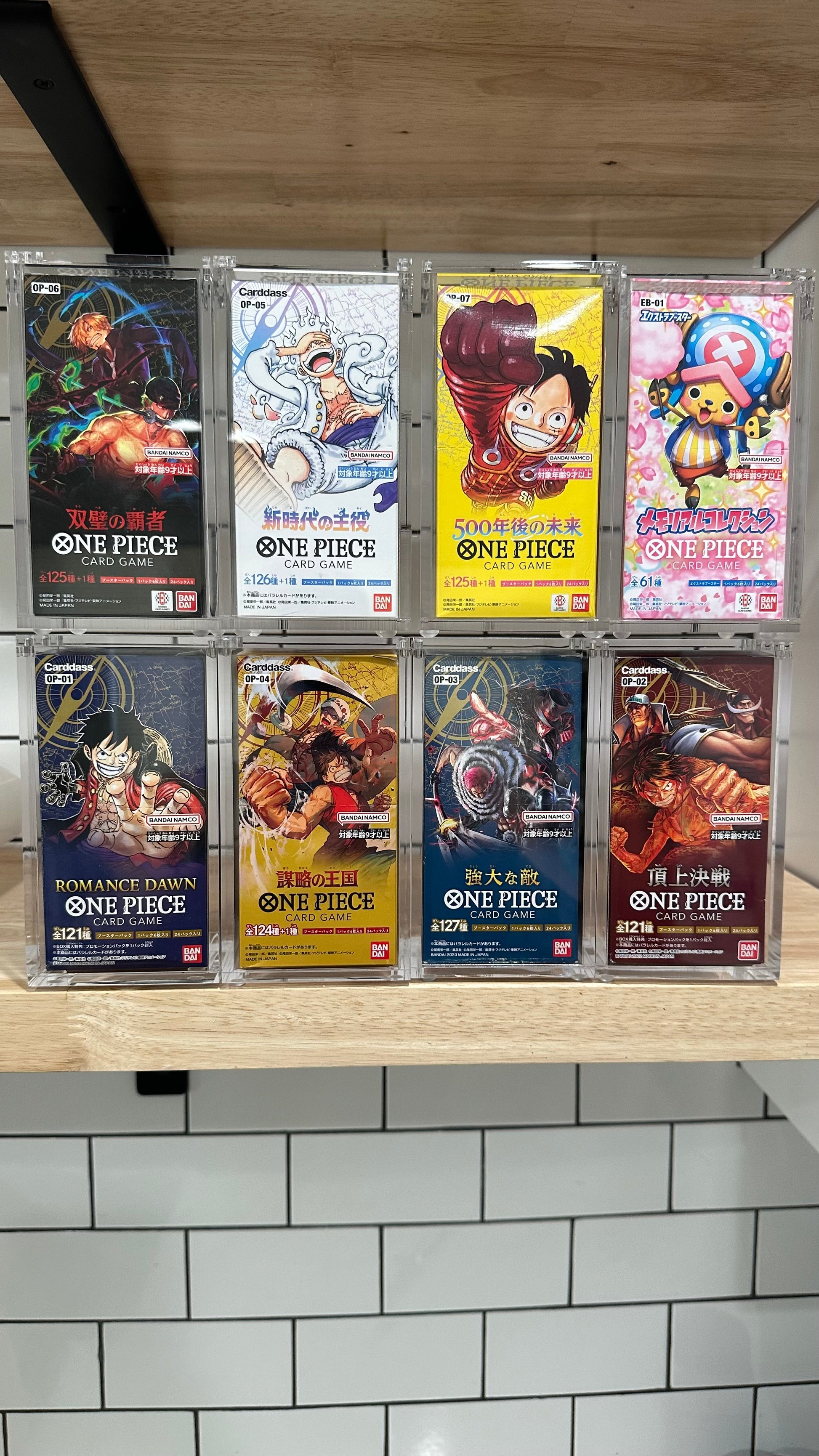 Japanese One piece booster box acrylic case LOGANS POKESHIP Japanese One piece booster box acrylic case LOGANS POKESHIP
