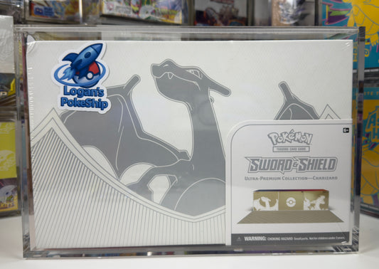 Acrylic Case Display Magnetic Pokemon Charizard Ultra Premium Collection UPC
