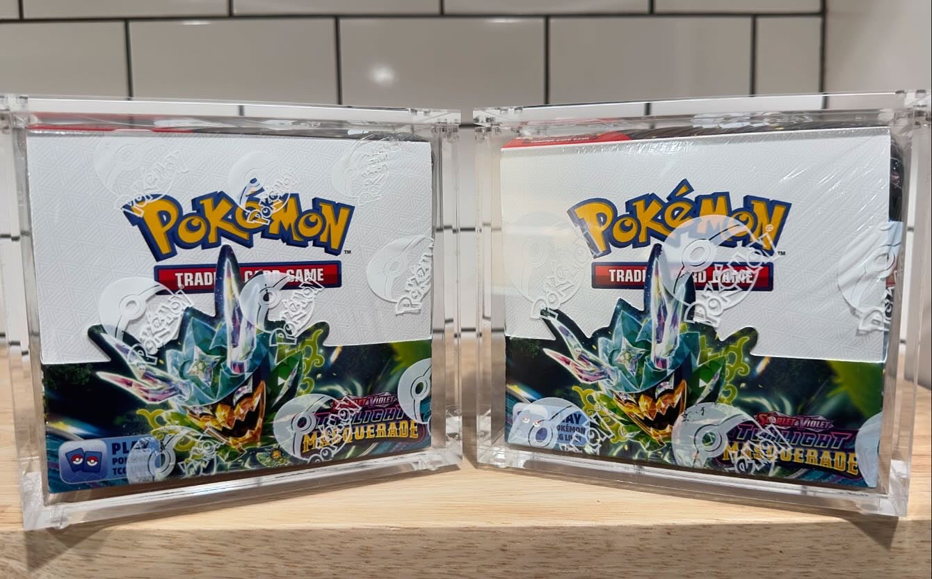 Pokemon Booster Box Acrylic Protective Case! Durable And Magnetically LOGANS POKESHIP Pokemon Booster Box Acrylic Protective Case! Durable And Magnetically LOGANS POKESHIP