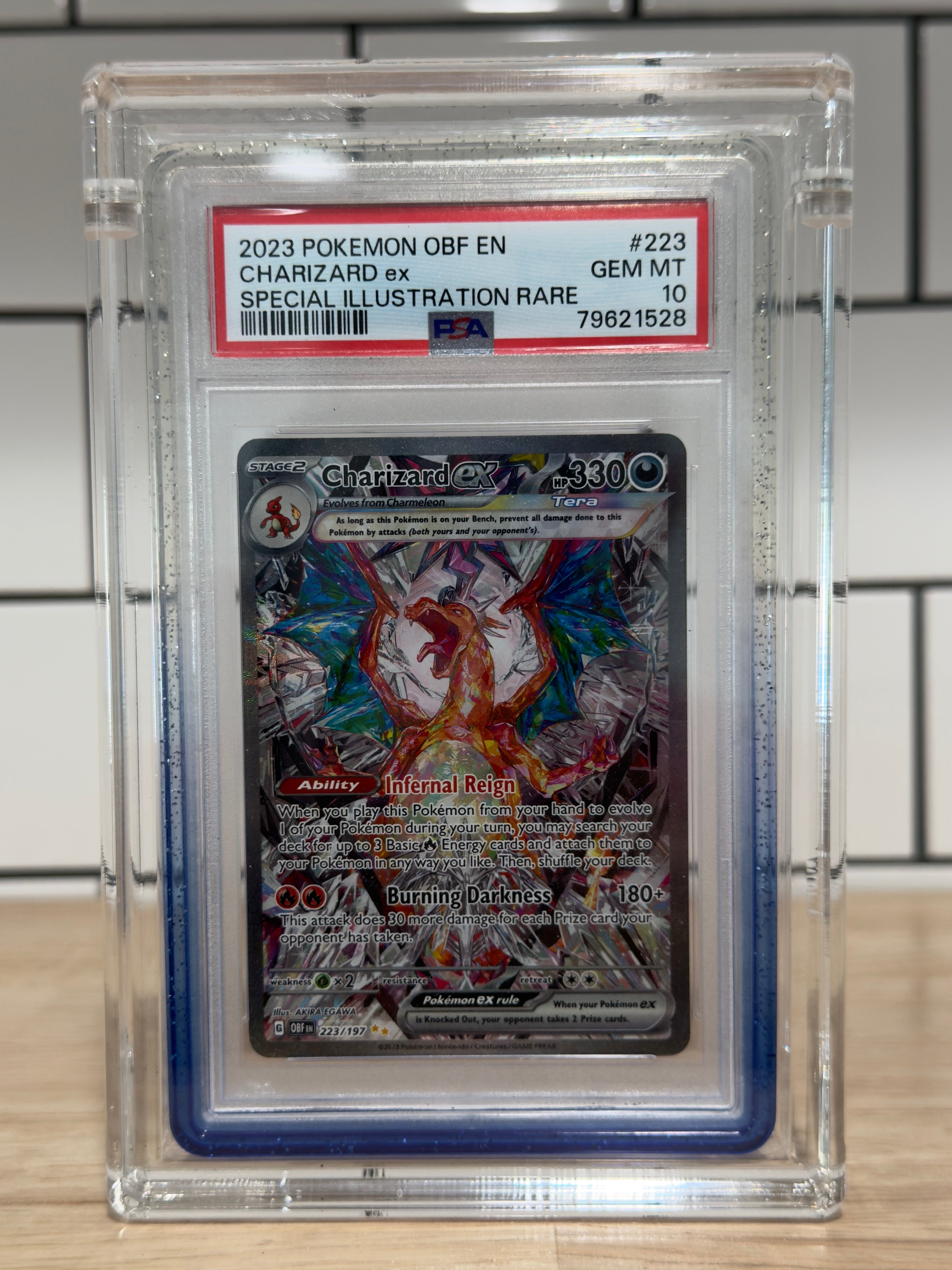 【青と春】不死王リッチーPSA10他 2023 Pokemon OBF EN Special Illustration Rare #223 Charizard ex