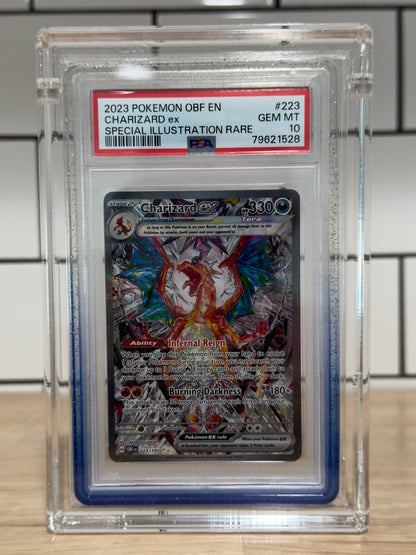 2023 Pokemon OBF EN Special Illustration Rare #223 Charizard ex PSA 10 GEM MINT