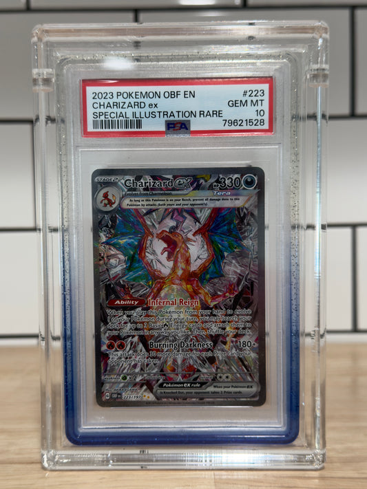 2023 Pokemon OBF EN Special Illustration Rare #223 Charizard ex PSA 10 GEM MINT