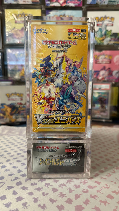 Pokemon TCG Japanese VSTAR Universe Booster Box acrylic case Pokemon TCG Japanese VSTAR Universe Booster Box acrylic case