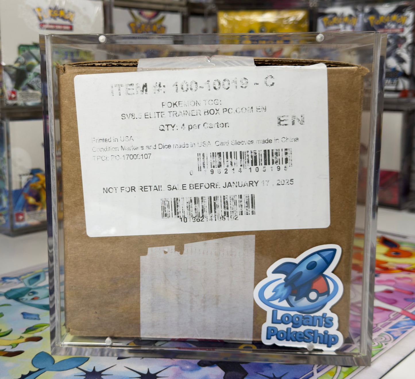 Pokemon Magnetic Pkc Etb Box Case Acrylic Case! Pokémon Card Protective Display!