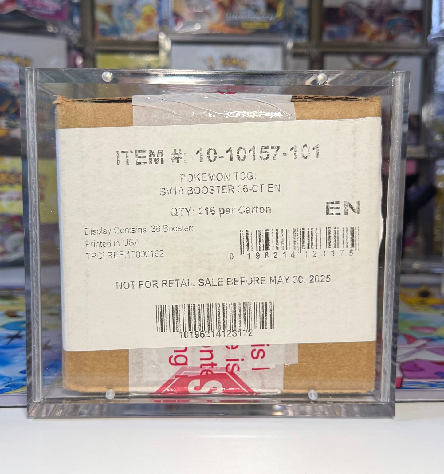 Pokémon booster box case