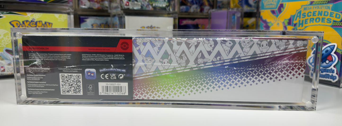 Acrylic Display Case Pokemon Prismatic Evolutions SPC Super Premium Collection