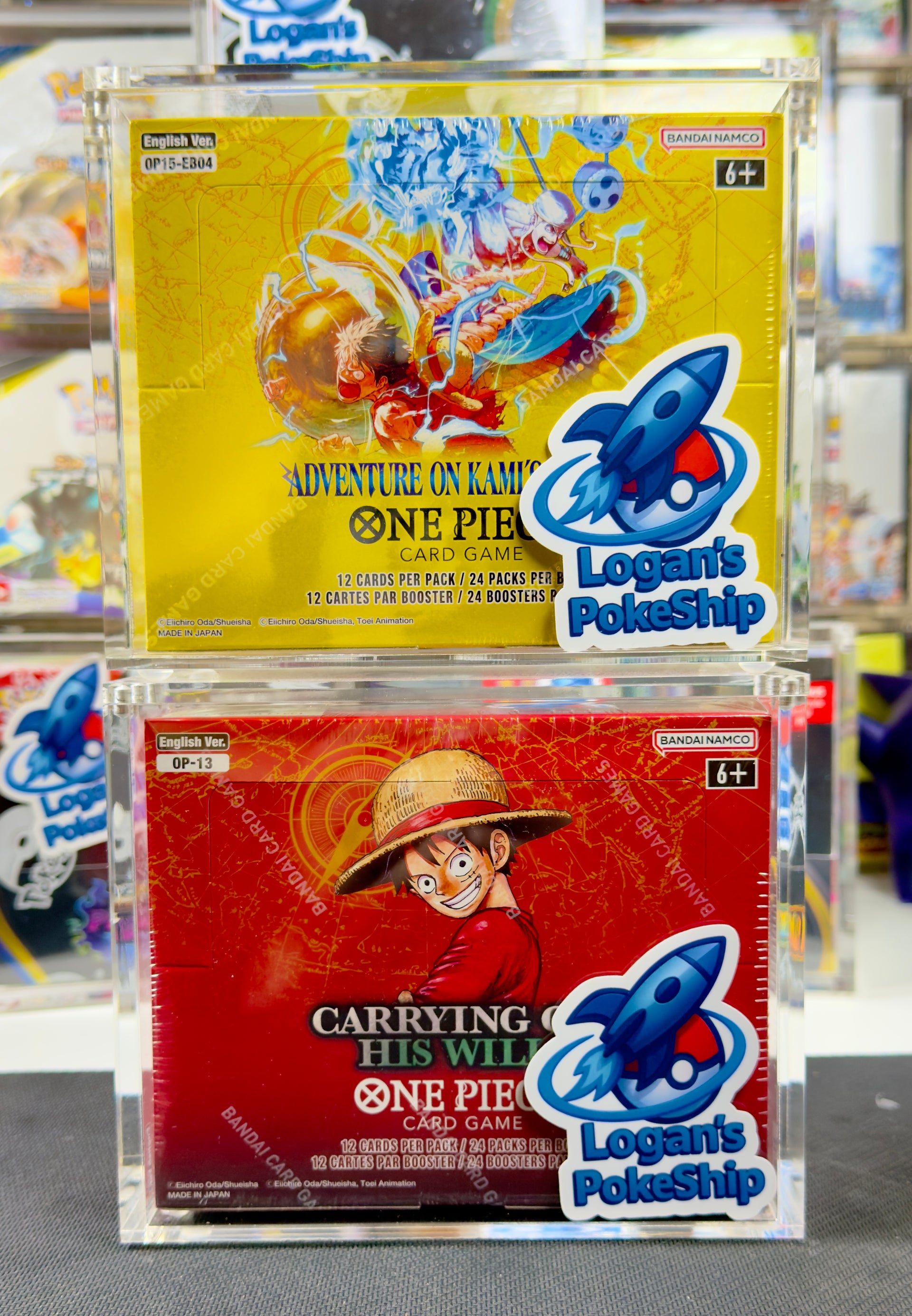 One piece ccg acrylic case:  LOGANS POKESHIP