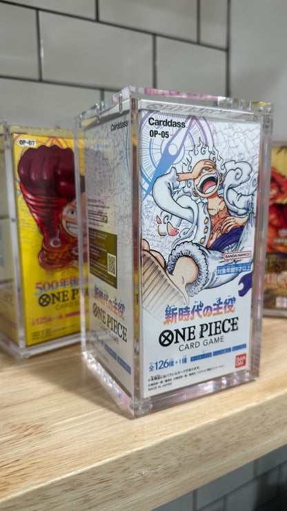 Japanese One piece booster box acrylic case LOGANS POKESHIP Japanese One piece booster box acrylic case LOGANS POKESHIP