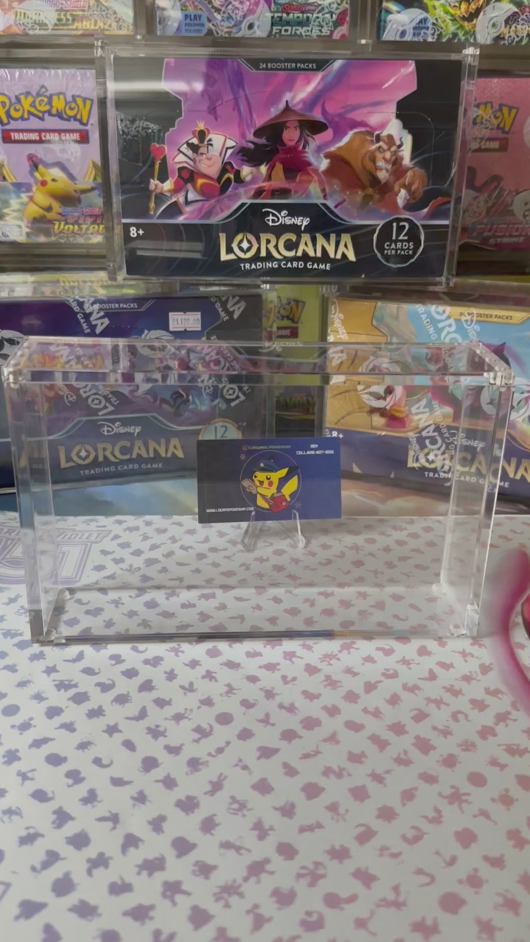 Acrylic Display Case for Disney Lorcana The First Chapter Booster